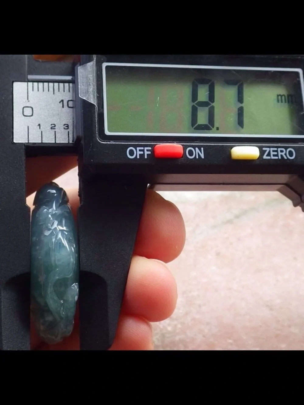 Certificate Jadeite jade Green blue  wealth Dragon Ring Size9
